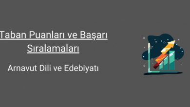 arnavut dili ve edebiyatı taban puanları ve başarı sıralamaları