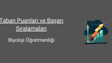 biyoloji öğretmenliği taban puanları ve başarı sıralamaları