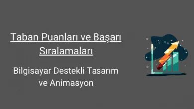 bilgisayar destekli tasarım ve animasyon taban puanları ve başarı sıralamaları
