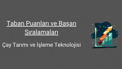 çay tarımı ve işleme teknolojisi taban puanları başarı sıralamaları