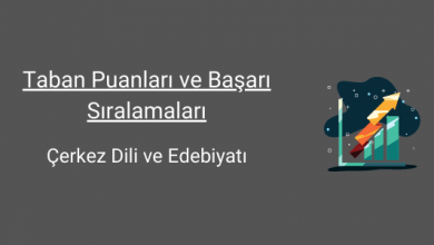çerkez dili ve edebiyatı taban puanları ve başarı sıralamaları