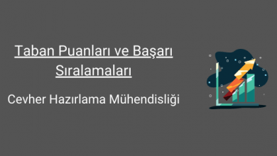 cevher hazırlama mühendisliği taban puanları ve başarı sıralamaları