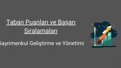 gayrimenkul geliştirme ve yönetimi taban puanları ve başarı sıralamaları