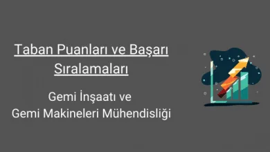 gemi inşaatı ve gemi makineleri mühendisliği taban puanları ve başarı sıralamaları