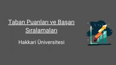 hakkari üniversitesi taban puanları