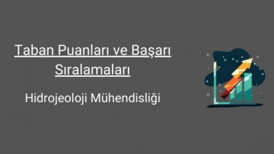 hidrojeoloji mühendisliği taban puanları ve başarı sıralamaları