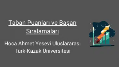 hoca ahmet yesevi uluslararası türk kazak üniversitesi taban puanları