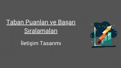 iletişim tasarımı taban puanları ve başarı sıralamaları