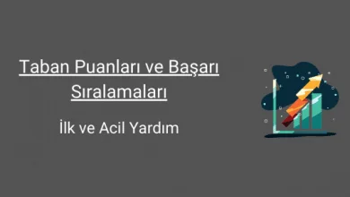 ilk ve acil yardım taban puanları ve başarı sıralamaları