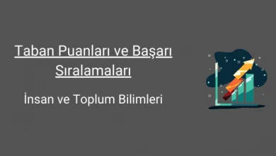insan ve toplum bilimleri taban puanları ve başarı sıralamaları