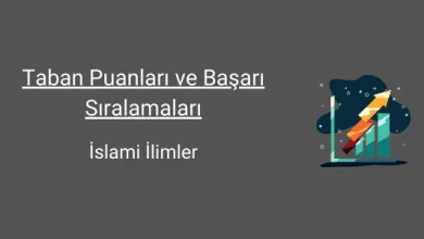 islami ilimler taban puanları ve başarı sıralamaları