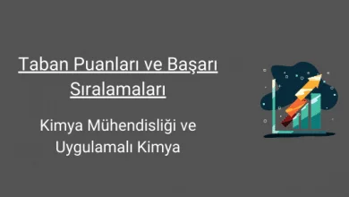 kimya mühendisliği ve uygulamalı kimya taban puanları ve başarı sıralamaları