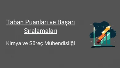 kimya ve süreç mühendisliği taban puanları ve başarı sıralamaları