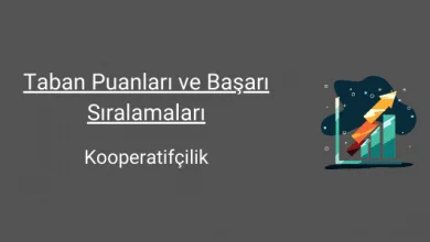 kooperatifçilik taban puanları ve başarı sıralamaları