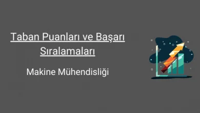 makine mühendisliği taban puanları ve başarı sıralamaları