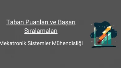 mekatronik sistemler taban puanları ve başarı sıralamaları