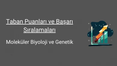 moleküler biyoloji ve genetik taban puanları ve başarı sıralamaları