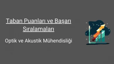 optik ve akustik mühendisliği taban puanları ve başarı sıralamaları