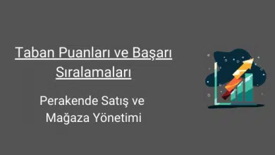 perakende satış ve mağaza yönetimi taban puanları ve başarı sıralamaları