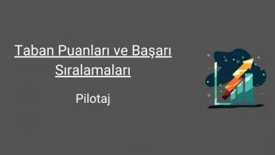pilotaj taban puanları ve başarı sıralamaları