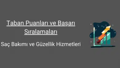 saç bakımı ve güzellik hizmetleri taban puanları ve başarı sıralamaları