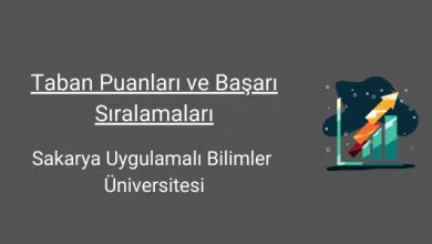 sakarya uygulamalı bilimler üniversitesi taban puanları
