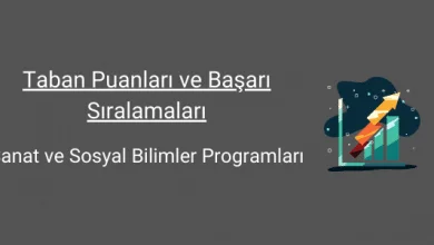 sanat ve sosyal bilimler taban puanları ve başarı sıralamaları