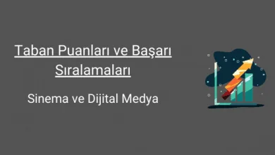 sinema ve dijital medya taban puanları ve başarı sıralamaları