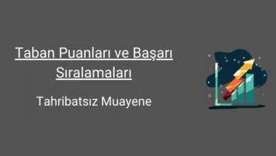 tahribatsız muayene taban puanları ve başarı sıralamaları