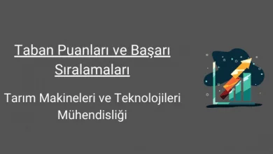 tarım makineleri ve teknolojileri mühendisliği taban puanları ve başarı sıralamaları
