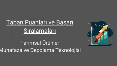 tarımsal ürünler muhafaza ve depolama teknolojisi taban puanları ve başarı sıralamaları
