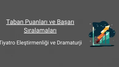 tiyatro eleştirmenliği ve dramaturji taban puanları ve başarı sıralamaları