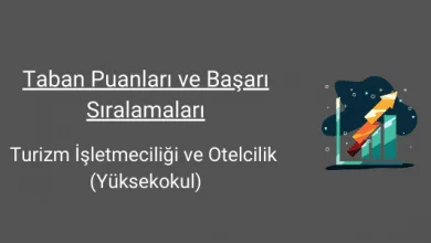 turizm işletmeciliği ve otelcilik taban puanları ve başarı sıralamaları