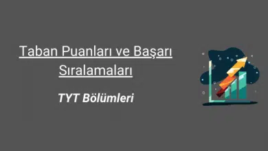 TYT ile alan bölümler