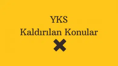 yks kaldırılan konular