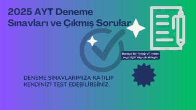2025 AYT Deneme Sınavları ve Çıkmış Sorular